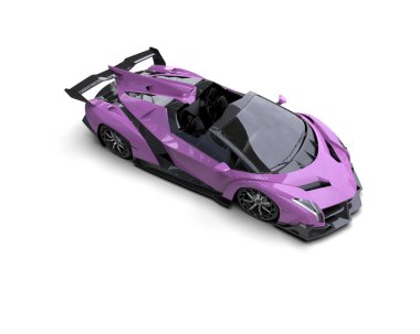 modern spor araba beyaz arka planda 3D model