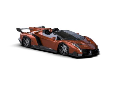 modern spor araba beyaz arka planda 3D model