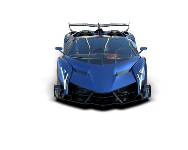 modern spor araba beyaz arka planda 3D model