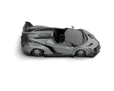 modern spor araba beyaz arka planda 3D model