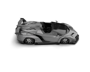 modern spor araba beyaz arka planda izole edilmiş 3D görüntüleme