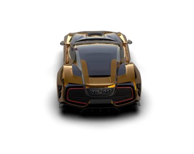 modern spor araba beyaz arka planda izole edilmiş 3D görüntüleme