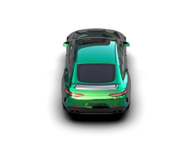 modern spor araba beyaz arka planda izole