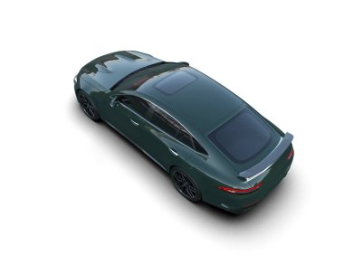 modern spor araba beyaz arka planda izole