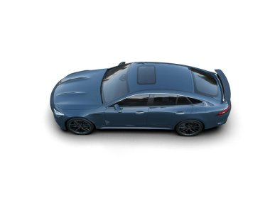 modern spor araba beyaz arka planda izole