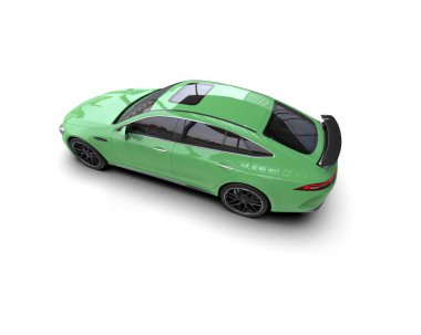 modern spor araba beyaz arka planda izole