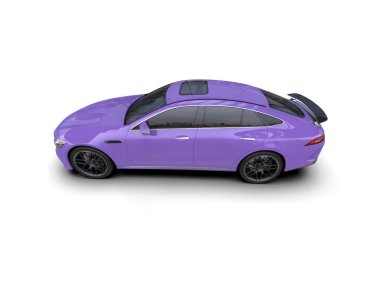 modern spor araba beyaz arka planda izole