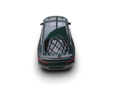 modern spor araba beyaz arka planda izole