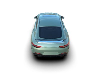 modern spor araba beyaz arka planda izole