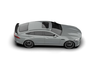 modern spor araba beyaz arka planda izole