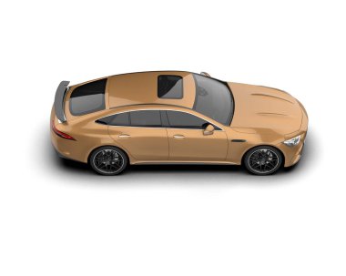 modern spor araba beyaz arka planda izole