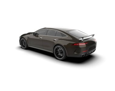 modern spor araba beyaz arka planda izole