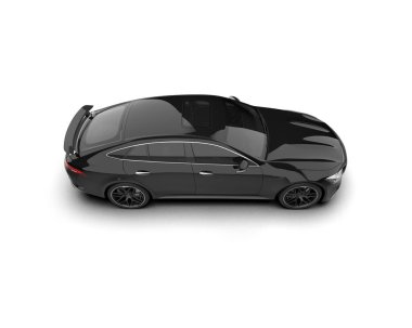 modern spor araba beyaz arka planda izole