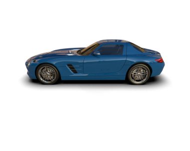 Modern spor araba - 3D illüstrasyon