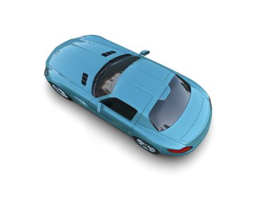 Modern spor araba - 3D illüstrasyon