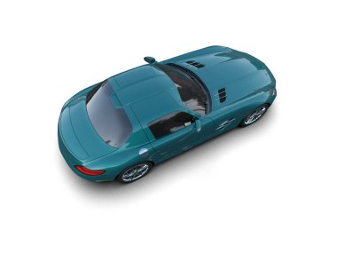 Modern spor araba - 3D illüstrasyon