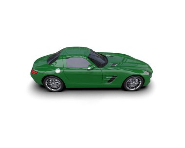 Modern spor araba - 3D illüstrasyon