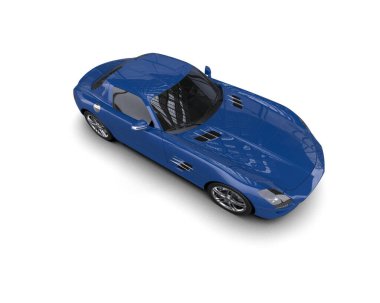 Modern spor araba - 3D illüstrasyon
