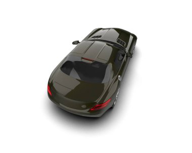 3D görüntüleme, modern spor araba beyaz arka planda izole edildi 