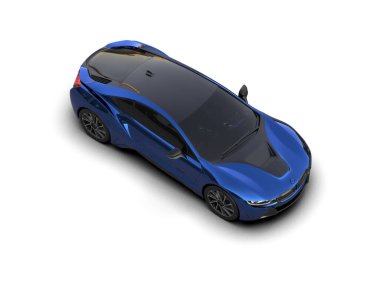 Race car isolated on white background. 3d rendering - illustration