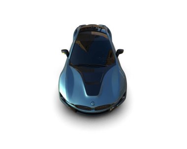 Race car isolated on white background. 3d rendering - illustration