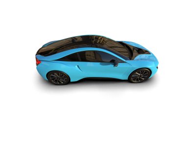 Race car isolated on white background. 3d rendering - illustration