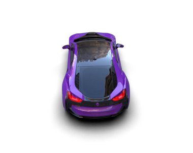 Race car isolated on white background. 3d rendering - illustration