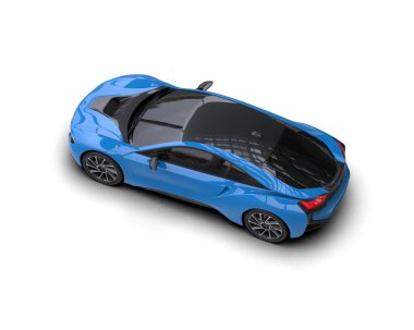 Race car isolated on white background. 3d rendering - illustration