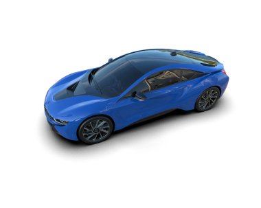 Race car isolated on white background. 3d rendering - illustration