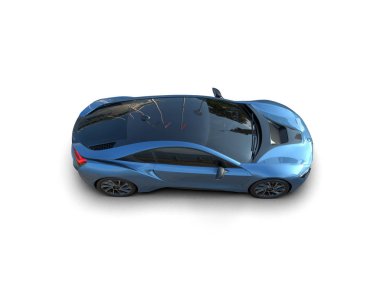 Race car isolated on white background. 3d rendering - illustration