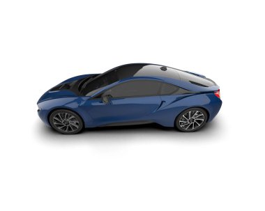 Race car isolated on white background. 3d rendering - illustration