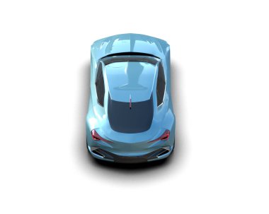 3D görüntüleme, modern spor araba beyaz arka planda izole edildi 