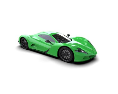 modern spor araba beyaz arka planda izole