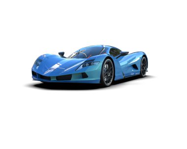 modern spor araba beyaz arka planda izole