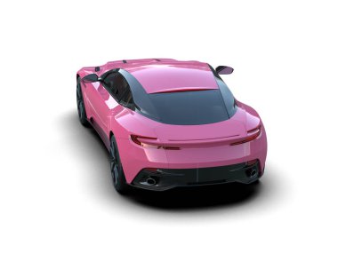 3D görüntüleme. modern spor araba beyaz arka planda izole.   