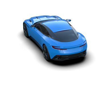 3D görüntüleme. modern spor araba beyaz arka planda izole.   