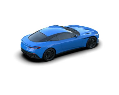 3D görüntüleme. modern spor araba beyaz arka planda izole.   