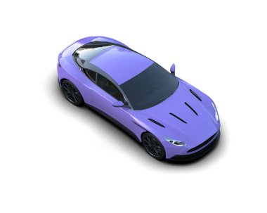 3D görüntüleme. modern spor araba beyaz arka planda izole.   