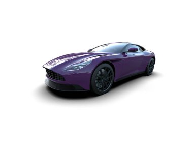 3D görüntüleme. modern spor araba beyaz arka planda izole.   