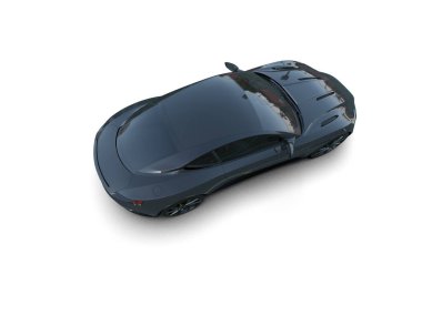 3D görüntüleme. modern spor araba beyaz arka planda izole.   