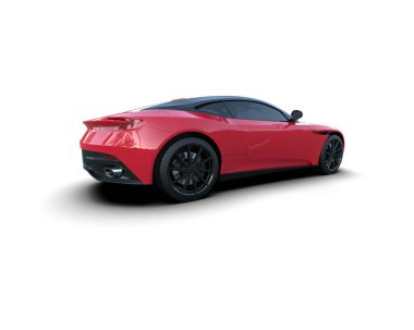 3D görüntüleme. modern spor araba beyaz arka planda izole.   