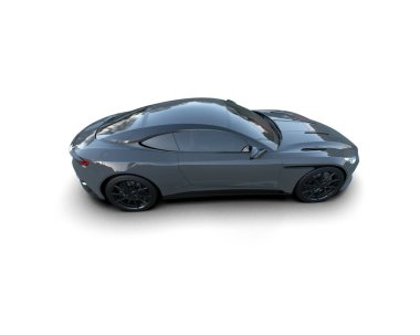 3D görüntüleme. modern spor araba beyaz arka planda izole.   