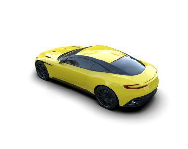 3D görüntüleme. modern spor araba beyaz arka planda izole.   