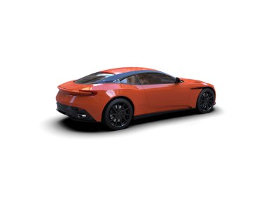 3D görüntüleme. modern spor araba beyaz arka planda izole.   