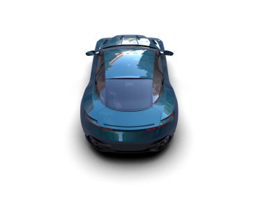 3D görüntüleme. modern spor araba beyaz arka planda izole.   