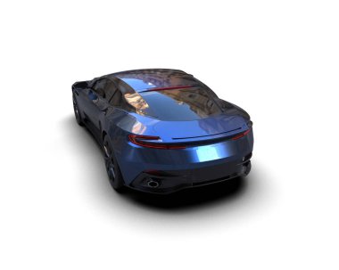 3D görüntüleme. modern spor araba beyaz arka planda izole.   