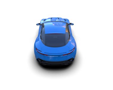 3D görüntüleme. spor araba beyaz arkaplanda izole edildi.  