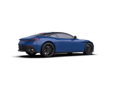 3D görüntüleme. spor araba beyaz arkaplanda izole edildi.  