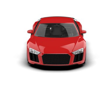 3D görüntüleme, modern spor araba beyaz arka planda izole edildi 