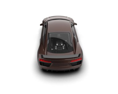 3D görüntüleme, modern spor araba beyaz arka planda izole edildi 